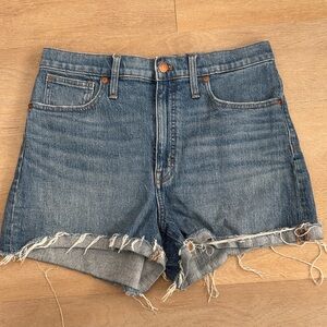 Madewell high-rise denim shorts